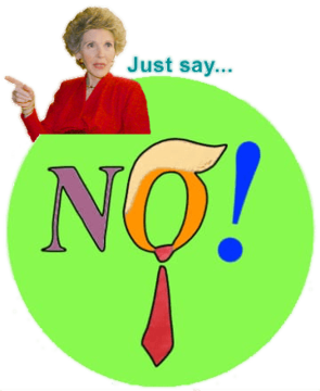 Graphic: Nancy Reagan saying No to Trumpism.